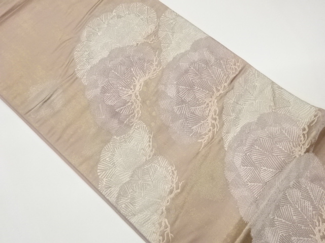 Pine pattern woven sackcloth obi